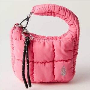 FP Movement by Free People Quilted Micro Pouch in Bubblegum Pink Min